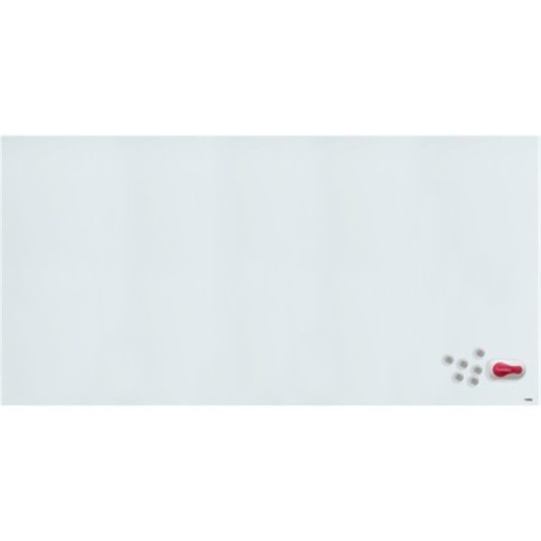 Lorell 48 x 96 in. Magnetic Colored Glass Board; White LLR55661